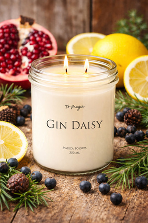 GIN DAISY świeca sojowa zapachowa 350 ml