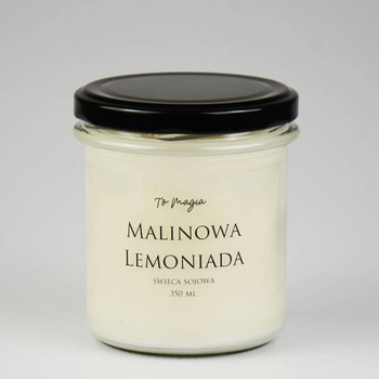 MALINOWA LEMONIADA świeca sojowa zapachowa 350 ml