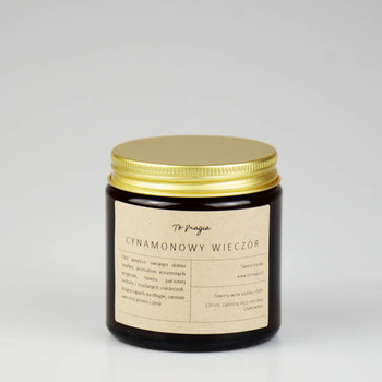 CYNAMONOWY WIECZÓR świeca sojowa zapachowa 120 ml