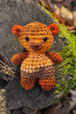 Wełniany Miś wykonany ręcznie