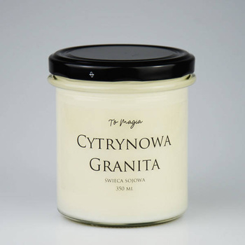 CYTRYNOWA GRANITA świeca sojowa zapachowa 350 ml