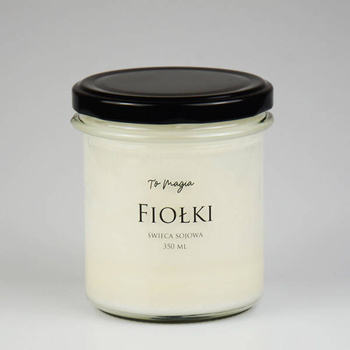 FIOŁKI świeca sojowa zapachowa 350 ml