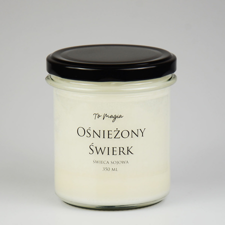 OŚNIEŻONY ŚWIERK świeca sojowa zapachowa 350 ml