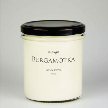 BERGAMOTKA świeca sojowa zapachowa 350 ml