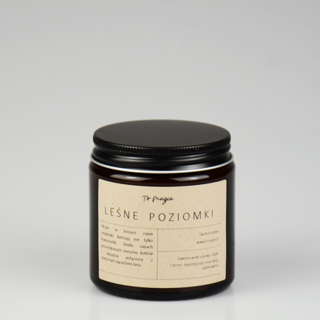 LEŚNE POZIOMKI świeca sojowa zapachowa 120 ml