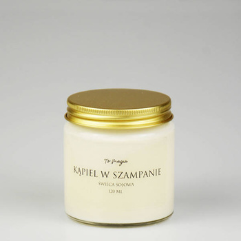 KĄPIEL W SZAMPANIE świeca sojowa zapachowa 120 ml