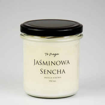 JAŚMINOWA SENCHA świeca sojowa zapachowa 350 ml