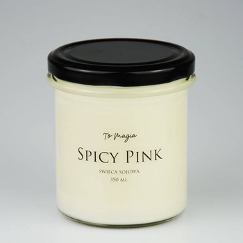 SPICY PINK świeca sojowa zapachowa 350 ml