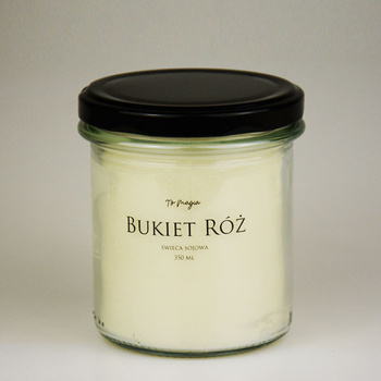 BUKIET RÓŻ Różana świeca sojowa 350 ml