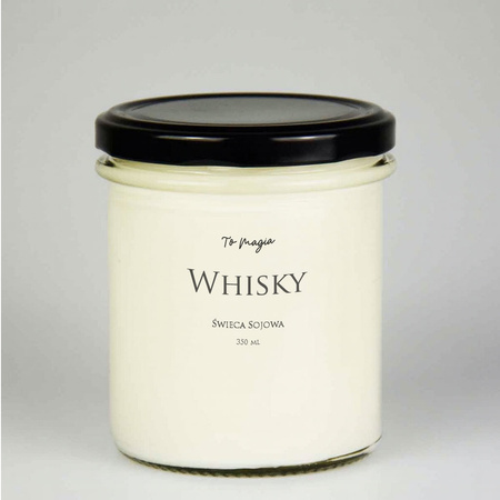WHISKY świeca sojowa zapachowa 350 ml