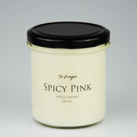 SPICY PINK świeca sojowa zapachowa 350 ml