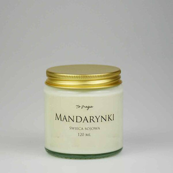 MANDARYNKI świeca sojowa zapachowa 120 ml