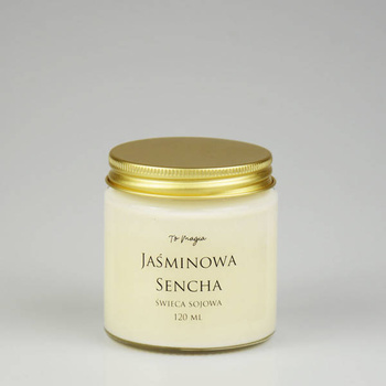 JAŚMINOWA SENCHA świeca sojowa zapachowa 120 ml