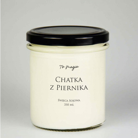 CHATKA Z PIERNIKA świeca sojowa zapachowa 350 ml