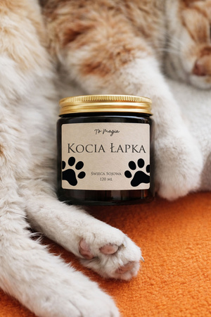 KOCIA ŁAPKA świeca sojowa zapachowa 120 ml