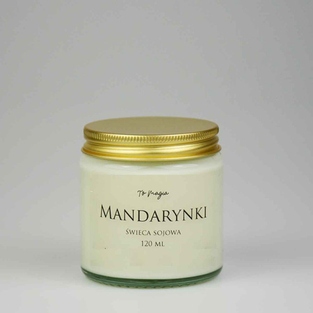 MANDARYNKI świeca sojowa zapachowa 120 ml