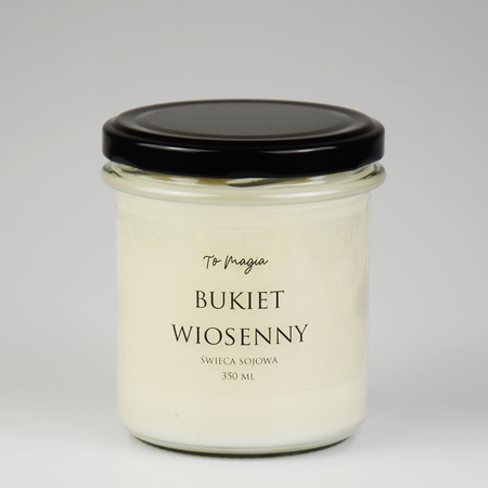 WIOSENNY BUKIET świeca sojowa zapachowa 350 ml