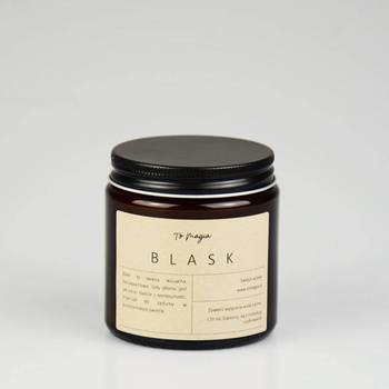 BLASK świeca sojowa bezzapachowa w bursztynowym szkle120 ml