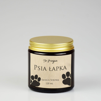 PSIA ŁAPKA świeca sojowa zapachowa 120 ml