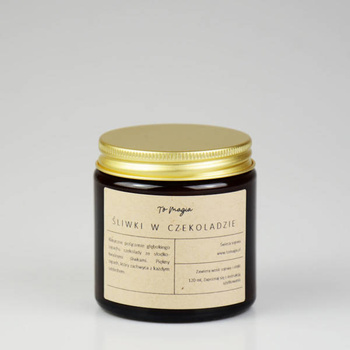  ŚLIWKI W CZEKOLADZIE świeca sojowa zapachowa 120 ml
