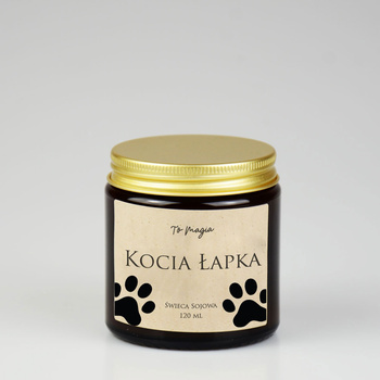 KOCIA ŁAPKA świeca sojowa zapachowa 120 ml