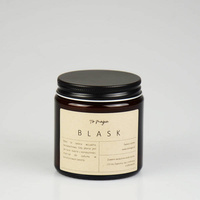 BLASK świeca sojowa bezzapachowa w bursztynowym szkle120 ml