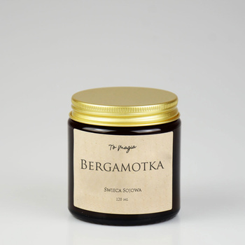 BERGAMOTKA świeca sojowa zapachowa 120 ml