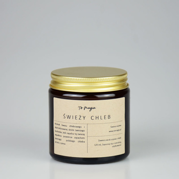 ŚWIEŻY CHLEB świeca sojowa zapachowa 120 ml