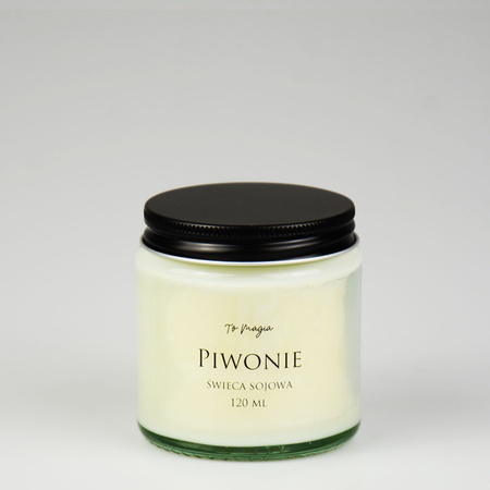 PIWONIE świeca sojowa zapachowa 120 ml